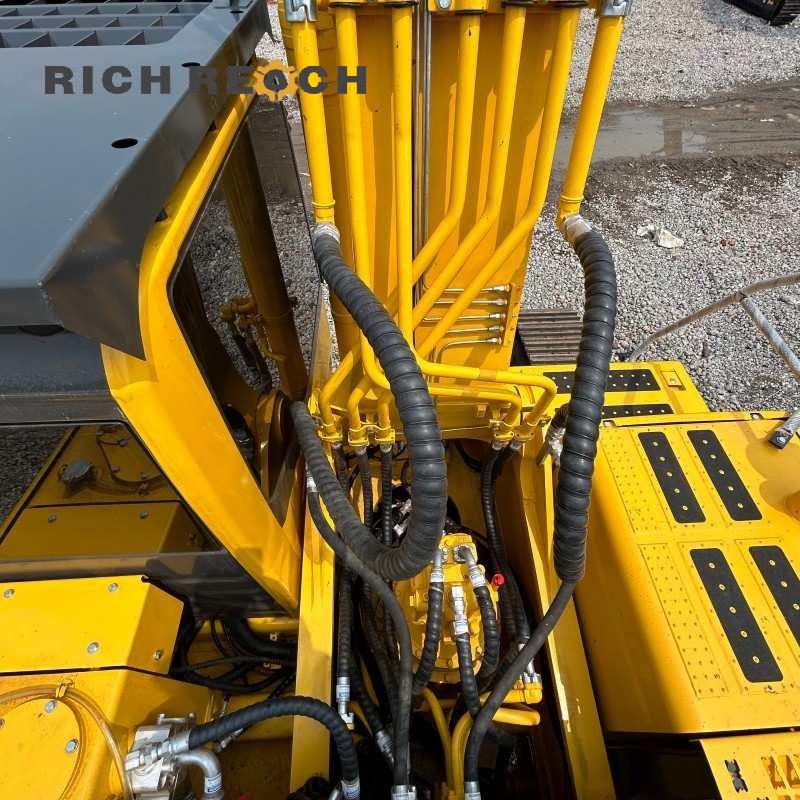 Reinforced long carriage (LC) undercarriage of a 2018 Komatsu PC350LC excavator with 4,600 hours, priced at $41,667